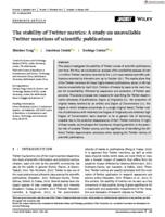 The stability of Twitter metrics: A study on unavailable Twitter mentions of scientific publications