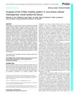 Analysis of the H-Ras mobility pattern in vivo shows cellular heterogeneity inside epidermal tissue