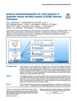 Universal immunohistochemistry for Lynch syndrome: s systematic review and meta-analysis of 58,580 colorectal carcinomas