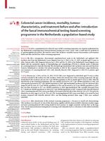 Colorectal cancer incidence, mortality, tumour characteristics, and treatment before and after introduction of the faecal immunochemical testing-based screening programme in the Netherlands