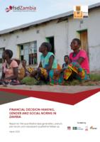Financial decision-making gender and social norms in Zambia