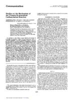 Studies on the mechanism of vitamin K-dependent carboxylation reaction