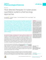 Host-directed therapies for tuberculosis: quantitative systems pharmacology approaches