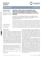 Synthetic studies with the brevicidine and laterocidine lipopeptide antibiotics including analogues with enhanced properties and in vivo efficacy