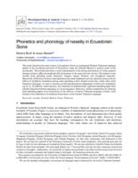 Phonetics and phonology of nasality in Ecuadorian Siona