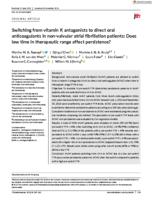 Switching from vitamin K antagonists to direct oral anticoagulants in non-valvular atrial fibrillation patients