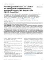 Patient-reported measures and lifestyle are associated with deterioration in nutritional status in CKD stage 4-5