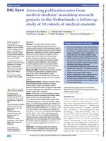 Assessing publication rates from medical students' mandatory research projects in the Netherlands