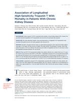 Association of longitudinal high-sensitivity troponin T with Mortality in patients with chronic kidney disease