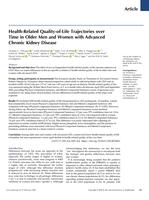 Health-related quality-of-life trajectories over time in older men and women with advanced chronic kidney disease