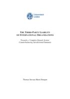 The third-party liability of international organisations