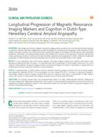 Longitudinal progression of magnetic resonance imaging markers and cognition in Dutch-type hereditary cerebral amyloid angiopathy
