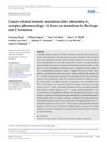 Cancer-related somatic mutations alter adenosine A1 receptor pharmacology