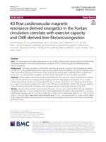 4D flow cardiovascular magnetic resonance derived energetics in the Fontan circulation correlate with exercise capacity and CMR-derived liver fibrosis/congestion