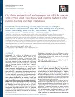 Circulating angiopoietin-2 and angiogenic microRNAs associate with cerebral small vessel disease and cognitive decline in older patients reaching end-stage renal disease