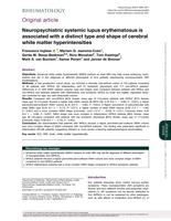 Neuropsychiatric systemic lupus erythematosus is associated with a distinct type and shape of cerebral white matter hyperintensities