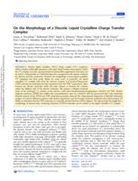 On the morphology of a discotic liquid crystalline charge transfer complex