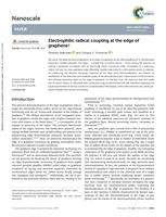 Electrophilic radical coupling at the edge of graphene