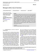 Divergent shifts in fear of terrorism