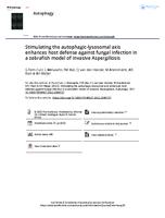 Stimulating the autophagic-lysosomal axis enhances host defense against fungal infection in a zebrafish model of invasive Aspergillosis