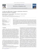 A solid-state NMR study of changes in lipid phase induced by membrane-fusogenic LV-peptides