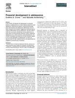 Prosocial development in adolescence