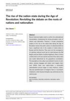 The rise of the nation‐state during the Age of Revolution
