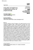 Inequality and legitimacy in global governance