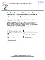 The effect of source credibility on the evaluation of statements in a spiritual and scientific context