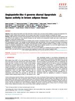 Angiopoietin-like 4 governs diurnal lipoprotein lipase activity in brown adipose tissue