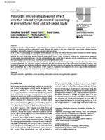 Psilocybin microdosing does not affect emotion-related symptoms and processing