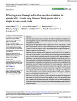 REducing delay through edUcation on eXacerbations for people with chronic lung disease