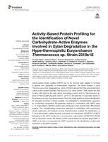 Activity-based protein profiling for the identification of novel carbohydrate-active enzymes involved in xylan degradation in the hyperthermophilic euryarchaeon thermococcus sp. Strain 2319x1E