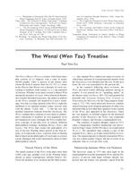 The Wenzi (Wen Tzu) Treatise