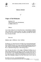 Origins of the Mahāyāna