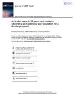 Attitudes toward LGB peers and students’ citizenship competences: Peer education for a double purpose?