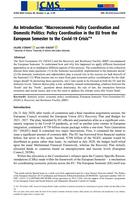 An introduction: “Macroeconomic policy coordination and domestic politics: policy coordination in the EU from the European semester to the Covid‐19 crisis"