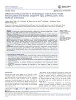 Differences in the perspectives of functioning and health in the ICF model between patients with brachial plexus birth injury and their parents versus healthcare professionals