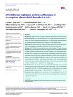 Effect of lower-leg trauma and knee arthroscopy on procoagulant phospholipid-dependent activity