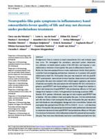 Neuropathic-like pain symptoms in inflammatory hand osteoarthritis lower quality of life and may not decrease under prednisolone treatment