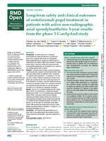 Long-term safety and clinical outcomes of certolizumab pegol treatment in patients with active non-radiographic axial spondyloarthritis