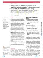 MRI lesions of the spine in patients with axial spondyloarthritis