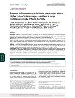 Paternal inflammatory arthritis is associated with a higher risk of miscarriage