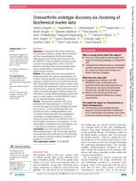 Osteoarthritis endotype discovery via clustering of biochemical marker data