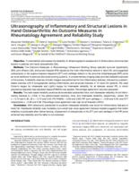 Ultrasonography of inflammatory and structural lesions in hand osteoarthritis