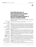 Cost-effectiveness of pharmacogenomics-guided prescribing to prevent gene-drug-related deaths