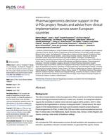 Pharmacogenomics decision support in the U-PGx project
