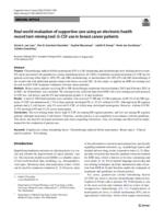 Real-world evaluation of supportive care using an electronic health record text-mining tool: G-CSF use in breast cancer patients