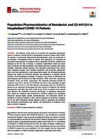 Population pharmacokinetics of remdesivir and GS-441524 in hospitalized COVID-19 patients