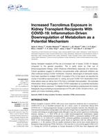 Increased tacrolimus exposure in kidney transplant recipients with COVID-19